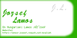 jozsef lamos business card